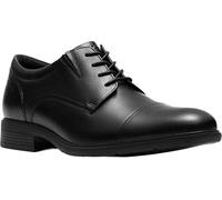Clarks Herren Steadwell Cap Schnürschuh Oxford Dress Shoe, Schwarz Leder, 9 Wide
