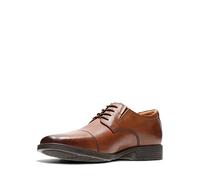 Clarks Herren Tilden Cap Oxford, Dunkelbraunes Leder, 43 EU