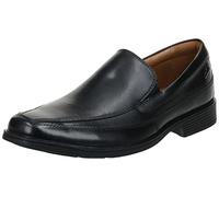Clarks Herren Kippfrei Slipper, Schwarz Black Leather, 42 EU