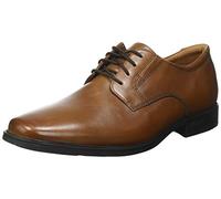 Clarks Herren Tilden Plain Oxford, Dunkelbraunes Leder, 46 EU