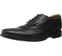 Clarks Herren Tilden Walk Oxford-Schuh Derby, schwarzes Leder, 39.5 EU