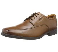 Clarks Herren Tilden Walk Shoes, Dark Tan Lea, 47 EU