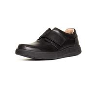 Clarks Herren Un Abode Strap Slipper, Schwarzes Leder, 48 EU