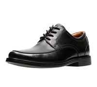 Clarks Herren Un Aldric Park Oxford, Black Leather, 41 EU Weit