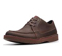 Clarks Herren Vargo Vibe Derbys, Braun Dark Brown Lea Dark Brown Lea, 42.5 EU