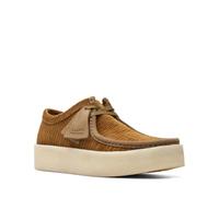 Clarks Herren Wallabee Cup Oxford, Hellbraunes Cord Textil, 44 EU