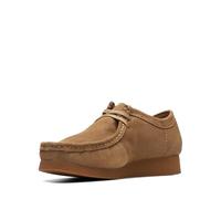 CLARKS Herren Wallabeeevo Shoes, Dark Sand Suede, 44.5 EU