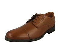 Clarks Herren Whiddon Cap Oxford, Dunkelbraunes Leder, 40 EU