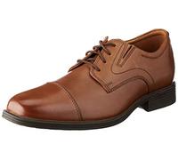 Clarks Herren Whiddon Cap Sneaker, Dunkelbraunes Leder, 41 EU