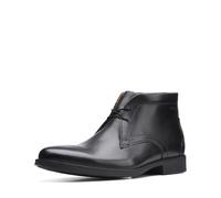 Clarks - Herren Whiddon Mid Boots, 43 EU Weit, Black