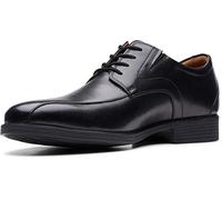 Clarks Herren Whiddon Pace Oxford, Schwarz Leder, 42 EU Weit
