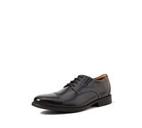 Clarks Herren Whiddon Plain Oxford-Schuh Black Leather