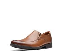 Clarks Herren Whiddon Step Slipper, Dark Tan Leder, 43 EU