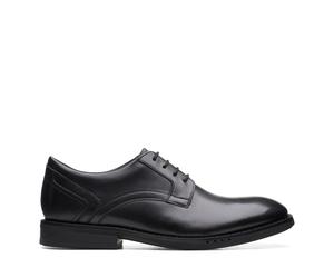 Clarks Herrenschuhe Elegante Schnürer BLACK LEATHER BLACK LEATHER - Gr. - 6.5 UK