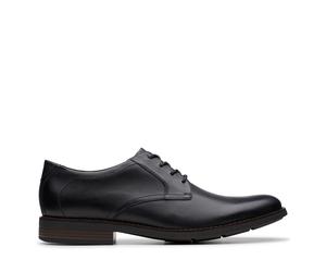 Clarks Herrenschuhe Elegante Schnürer BLACK LEATHER BLACK LEATHER - Gr. - 7.5 UK