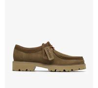 Schnürschuh CLARKS "Cleyhill Seam", Herren, Gr. 44,5, camelfarben, Leder, Schuhe Schnürschuh, mit XTRALITE-Laufsohle (44775602-44,5) camelfarben