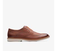 Clarks Herrenschuhe Elegante Schnürer DARK TAN LEA DARK TAN LEA - Gr. - 42 EU | 8 UK