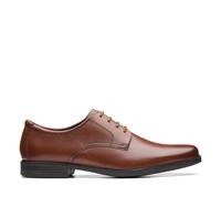 Clarks Herrenschuhe Elegante Schnürer DARK TAN LEA DARK TAN LEA - Gr. - 8.5 UK