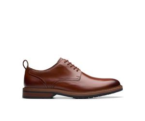 Clarks Herrenschuhe Elegante Schnürer TAN LEATHER TAN LEATHER - Gr. - 8.5 UK