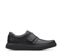 Clarks Originals Herren-Slipper Un Abode Strap Schwarzes Leder Größe 42,5 EU / 8,5 UK