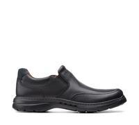 Clarks Herrenschuhe Slipper BLACK LEATHER BLACK LEATHER - Gr. - 8 UK
