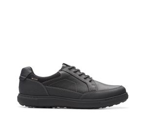 Clarks Herrenschuhe Sportliche Schnürer BLACK LEATHER BLACK LEATHER - Gr. - 8.5 UK