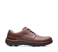 Clarks Herrenschuhe Sportliche Schnürer MAHOGANY LEATHER MAHOGANY LEATHER - Gr. - 7 UK