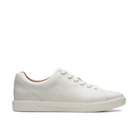 Clarks Herrenschuhe Sportliche Schnürer WHITE LEATHER WHITE LEATHER - Gr. - 8.5 UK