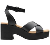 Clarks Hollyhock Zip Womens Black Nubuck, 5