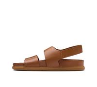 Clarks Herren Torford Strap Sandale Plate, Tan Leather, 42.5 EU