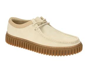 Clarks Homme Torhill Lo Suede Ecru Chaussures 44 EU