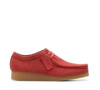 Clarks Herren WallabeeEVO Derby Schnürhalbschuhe, Red Suede, 44 EU