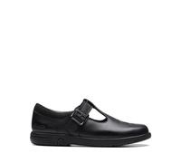 Clarks Jazzy Tap K. Ballerinas, Black Leather, 28 EU