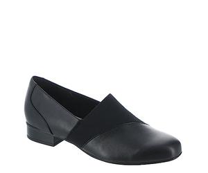 Clarks Juliet Edelstein für Damen, Schwarz Leder, 41 EU Weit