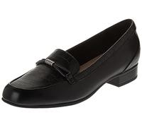 Clarks Juliet Shine Damen-Loafer, Schwarz/Krokodilhaut, 42.5 EU