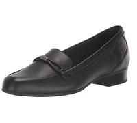 Clarks Juliet Shine Damen-Loafer, Schwarz Leder, 6.5 Wide