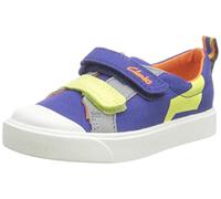 Clarks Jungen City Bright T Sneaker, Bright Blue, 20 EU