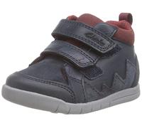Clarks Jungen Rex Park T Sneaker, Navy Leather, 18.5 EU