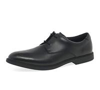 Clarks Jungen Scala Loop Derbys, Schwarzes Leder, 35.5 EU