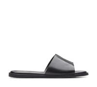 Clarks Damen Karsea Mule Slide Sandal, Black Leather, 41 EU