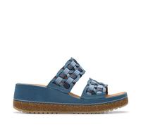 Clarks Kassanda Mule, Sandalia Mujer, Blue Combi, 36 EU