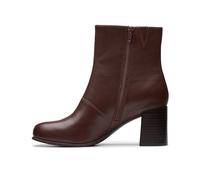 Clarks Keirsta Faye Modische Damen-Stiefel, Braun Leder, 40 EU