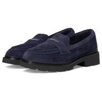 Clarks Lauryl Step für Damen, Marineblaues Velours, 7.5 Wide