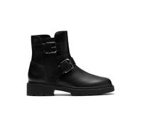Clarks Leder-Boots in Schwarz - Größe 42,5 | Damen Stiefel