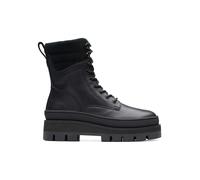 Clarks Leder-Boots "Orianna2 Hike" in Schwarz - Größe 38 | Damen Stiefel