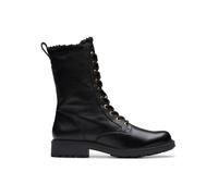 Clarks Leder-Boots "Orinoco 2" in Schwarz - Größe 39,5 | Damen Stiefel