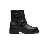 Clarks Leder-Boots "Rebelle" in Schwarz - Größe 37 | Damen Stiefel