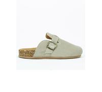 Clarks Leder-Clogs in Hellgrau - Größe 41 | Damen Pantoletten