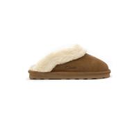 Clarks Leder-Hausschuhe in Hellbraun - Größe 39 | Damen Pantoletten