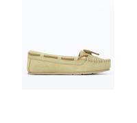 Clarks Leder-Mokassins in Beige - Größe 39 | Damen Schuhe Halbschuhe